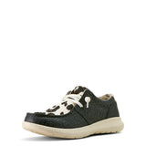Ariat Womens Hilo - Black Floral Emboss/Black and White Hair On