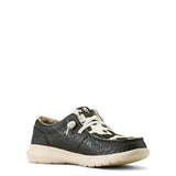Ariat Womens Hilo - Black Floral Emboss/Black and White Hair On