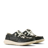 Ariat Womens Hilo - Black Floral Emboss/Black and White Hair On