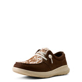 Ariat Womens Hilo - Coffee Bean Suede/Speckled Cow Print