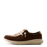 Ariat Womens Hilo - Coffee Bean Suede/Speckled Cow Print
