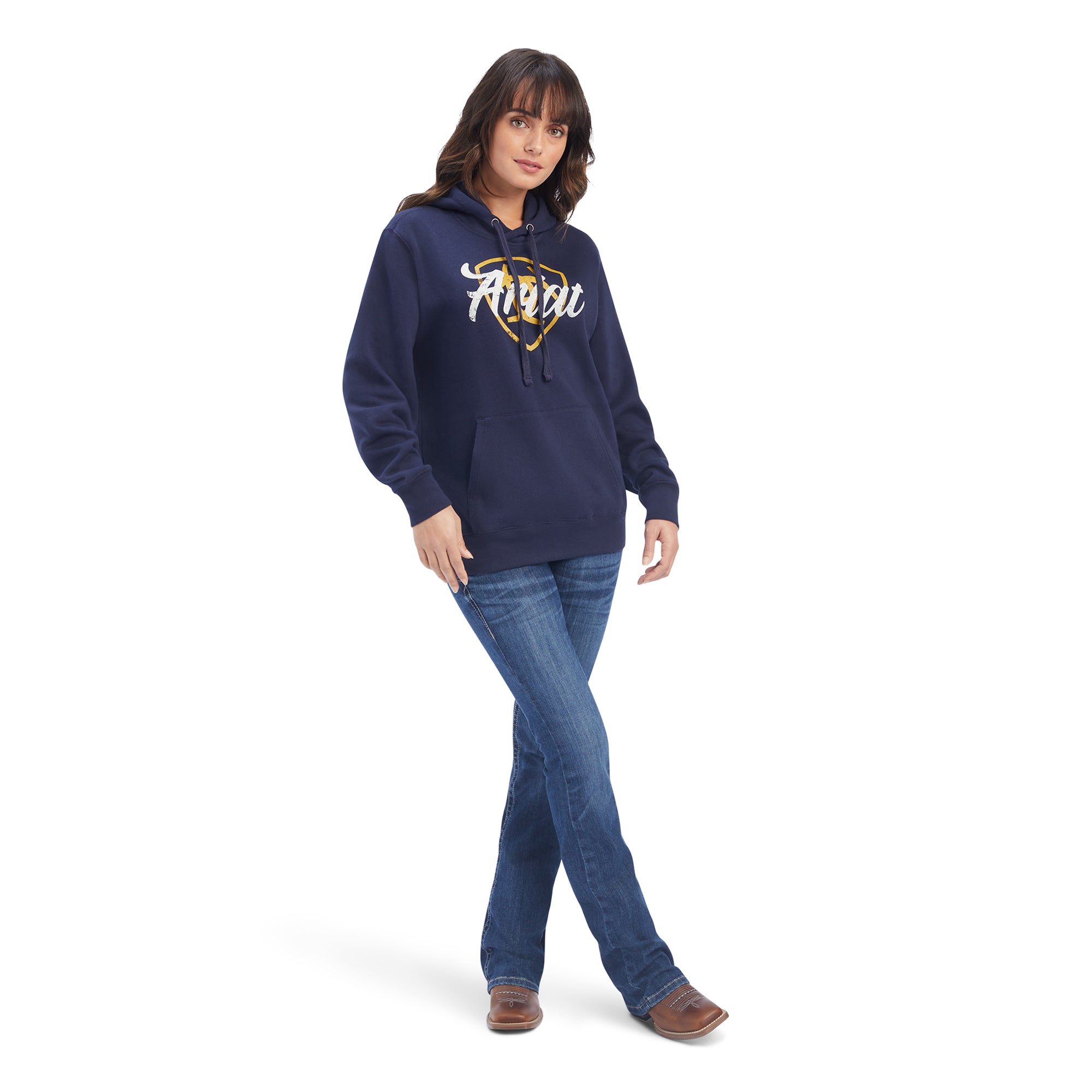 Ariat Girls Cali Hoodie Navy Eclipse