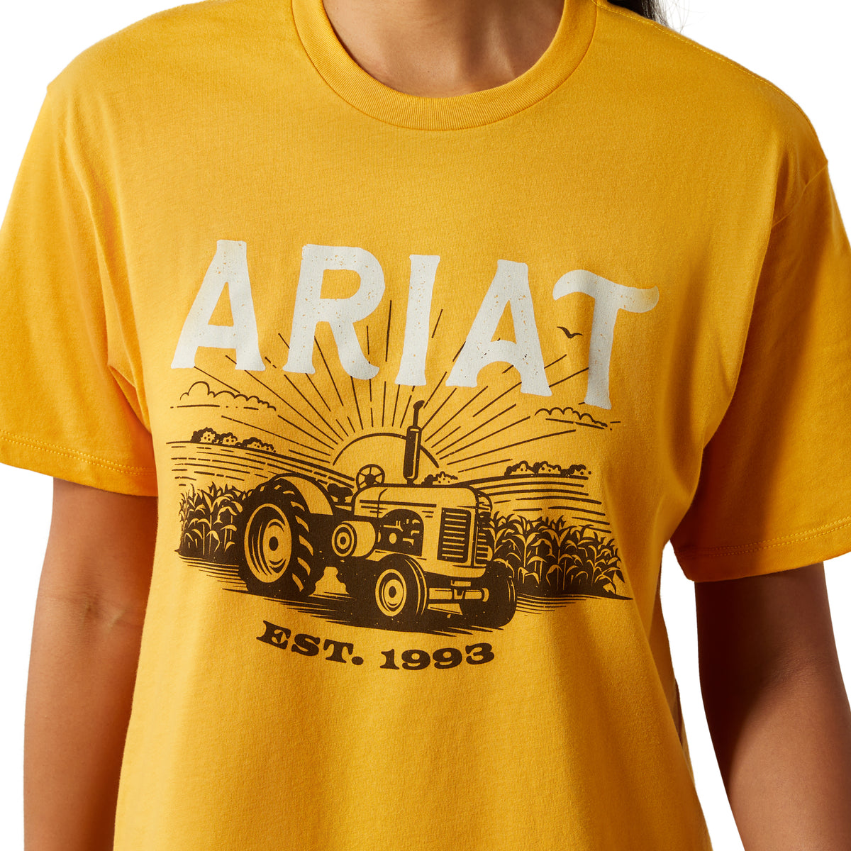 Ariat Womens Keep It Rural Tee - Mustard