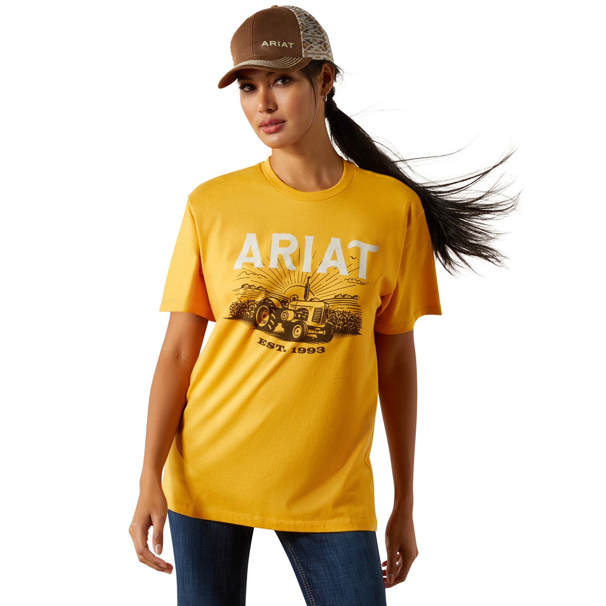 Ariat Womens Keep It Rural Tee - Mustard