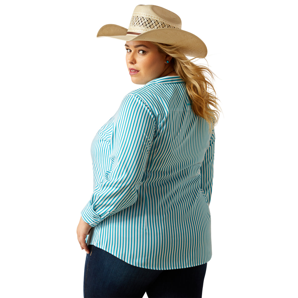 Ariat Womens Kirby Pro Shirt - Peacock Stripe