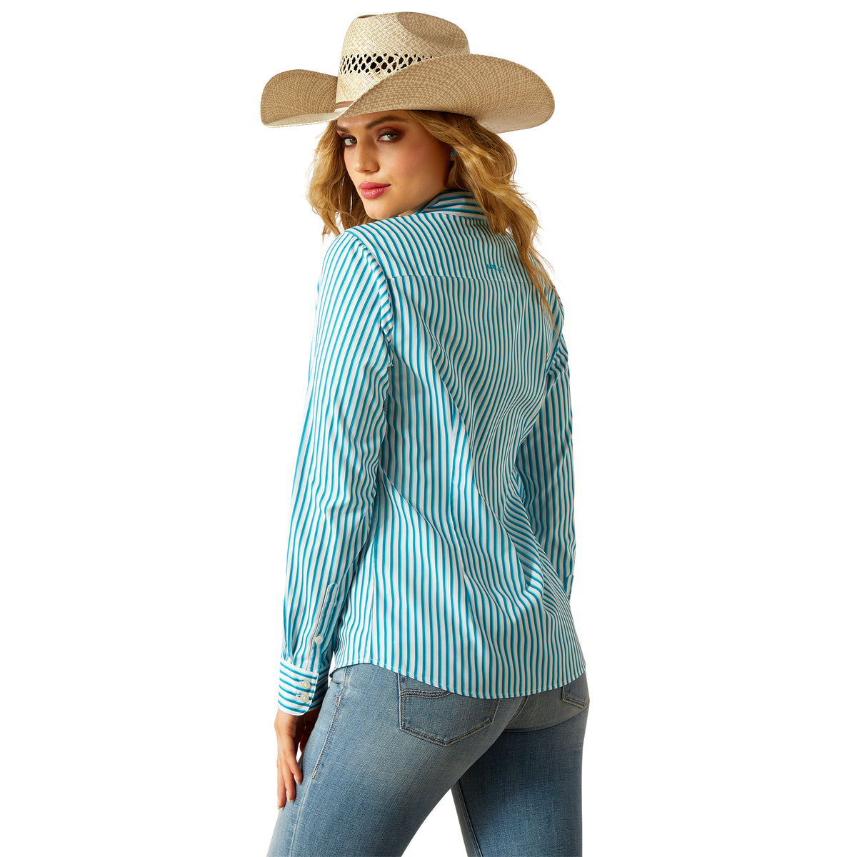Ariat Womens Kirby Pro Shirt - Peacock Stripe