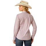 Arait Womens Wrinkle Resistant Kirby Shirt - Finleigh Geo Print
