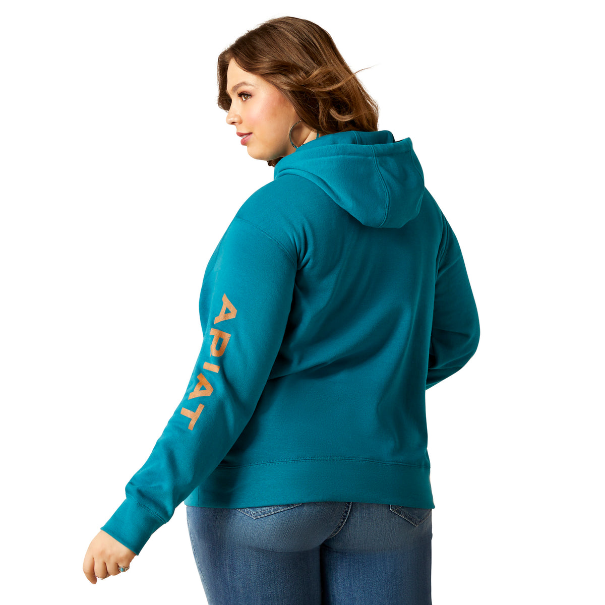 Ariat Womens Real Logo Hood - Deep Lagoon