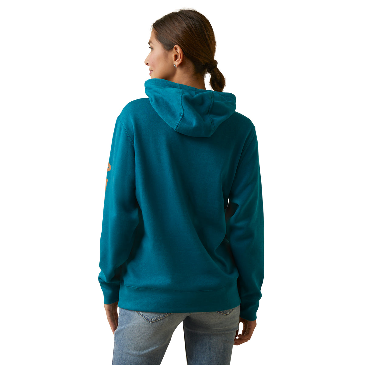 Ariat Womens Real Logo Hood - Deep Lagoon