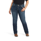 Ariat Womens Real Mid Rise Straight Leg - Freesia Pasadena