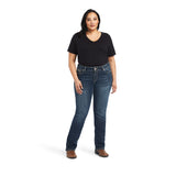 Ariat Womens Real Mid Rise Straight Leg - Freesia Pasadena
