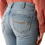 Ariat Womens Mid Rise Straight Leg Jean - Mallory Oklahoma