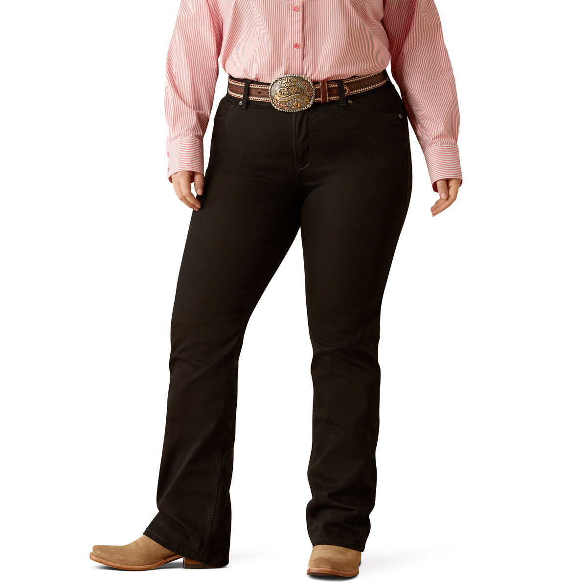 Ariat Womens Perfect Rise Boot Cut Jean - Ella Black