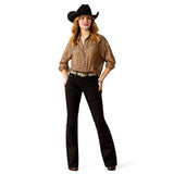 Ariat Womens Perfect Rise Boot Cut Jean - Ella Black