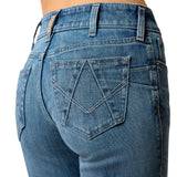 Ariat Womens Perfect Rise Striaght Leg Jean - Crop Silvie Glenwood