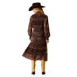 Ariat Womens Plume Dress - Leopard Mesh