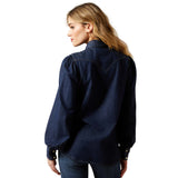 Ariat Womens Puff Sleeve Denim Shirt - Storm Dark