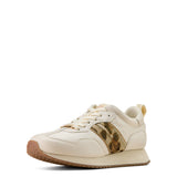 Ariat Womens Ranch Runner - Bright Cream/Gilded Leopard Hair On