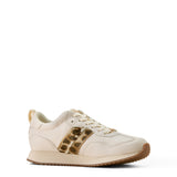 Ariat Womens Ranch Runner - Bright Cream/Gilded Leopard Hair On