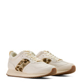 Ariat Womens Ranch Runner - Bright Cream/Gilded Leopard Hair On