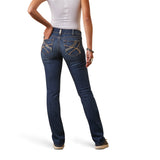 Ariat Womens Real Mid Rise Straight Leg Jean - Everlee Irvine