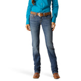 Ariat Womens Real Mid Rise Straight Leg Jean - Everlee Irvine