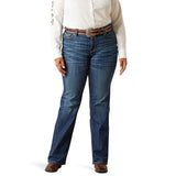 Ariat Womens Real Mid Rise Straight Leg Jean - Everlee Irvine