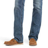 Ariat Womens Real Mid Rise Stackable Straight Leg Jean - Stretch Icon Rainstorm
