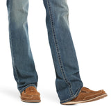 Ariat Womens Real Mid Rise Stackable Straight Leg Jean - Stretch Icon Rainstorm