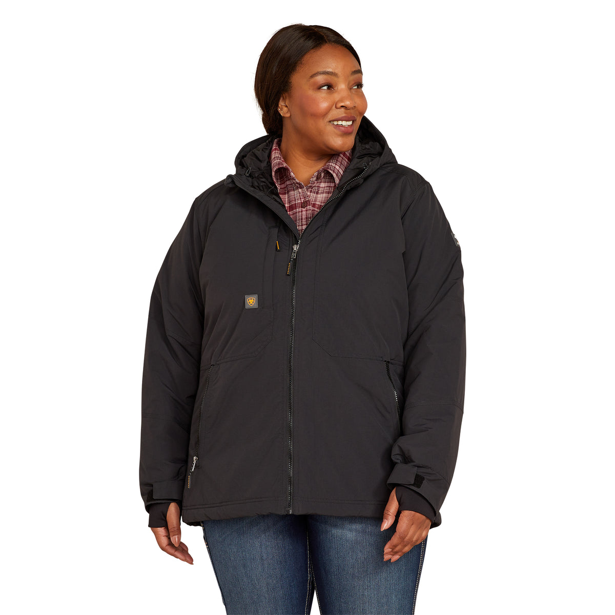 Ariat Womens Rebar Cordura Ripstop Insulated Jacket- Black
