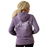 Ariat Womens Rebar Lightweight Graphic Hoodie - Mulled Grape