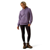 Ariat Womens Rebar Lightweight Graphic Hoodie - Mulled Grape