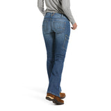 Ariat Womens Rebar Mid Rise Boot Cut Durastretch - Raven Sofia
