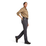Ariat Womens Rebar Perfect Rise Durastretch Made Tough Pants - Rebar Grey