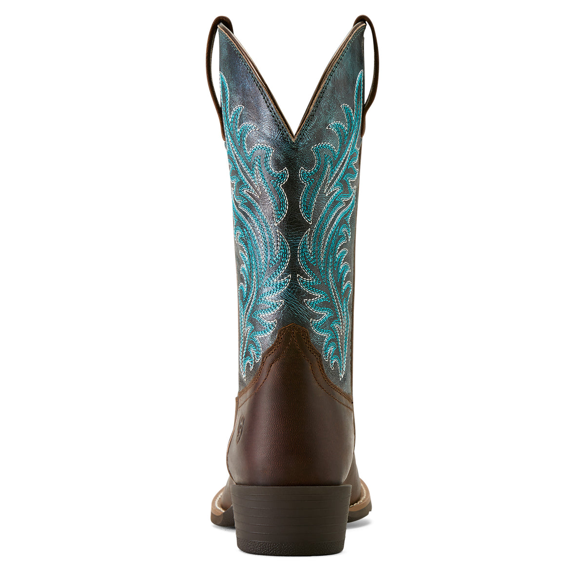 Ariat Womens Round Up Narrow Cutter Toe - Sassy Brown/Ocean Wave