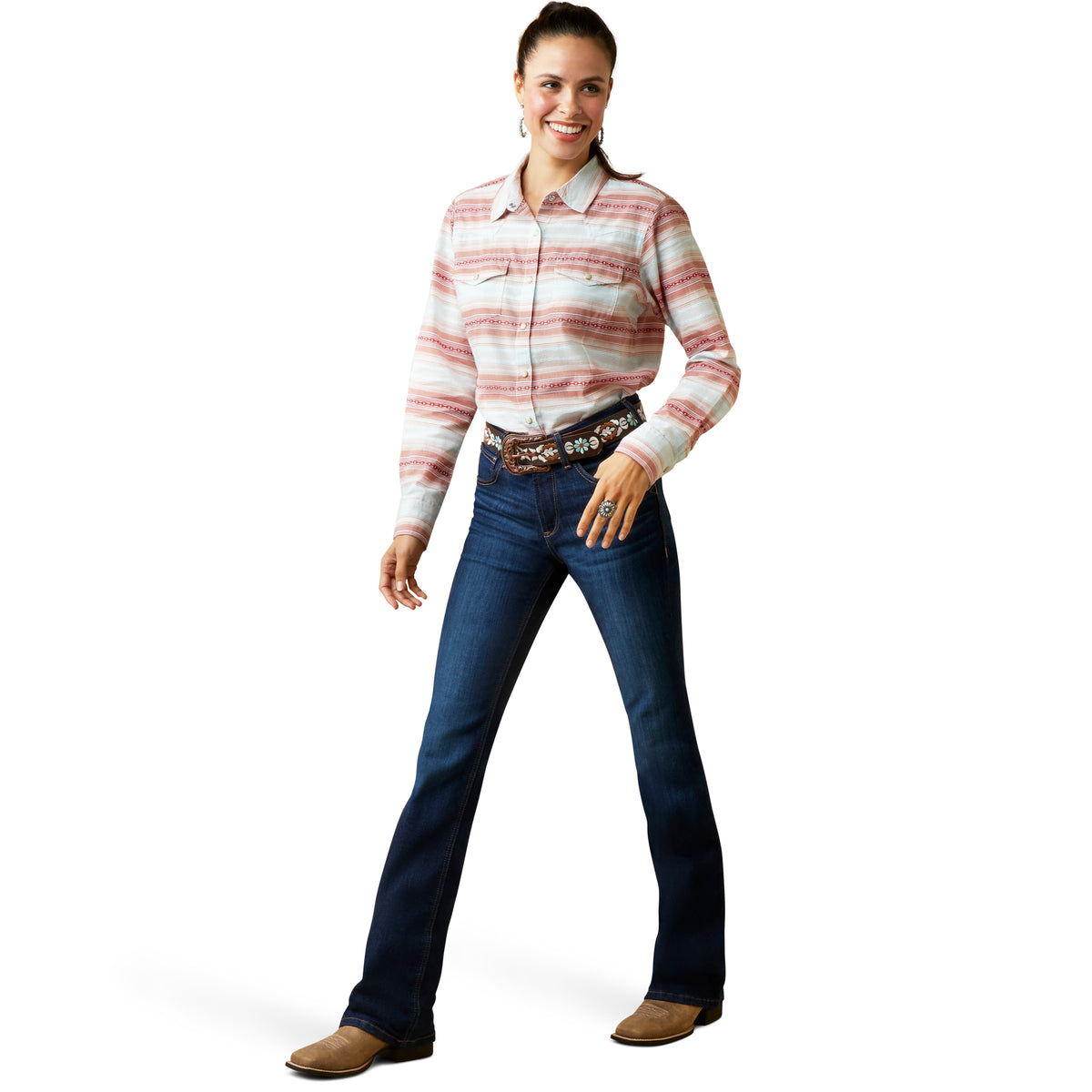 Ariat Womens Savannah Snap Shirt - Jacquard