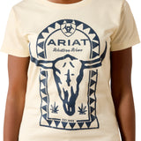 Ariat Womens Steer Bomb Tee - Cream