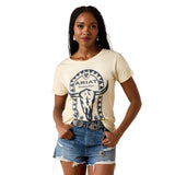 Ariat Womens Steer Bomb Tee - Cream