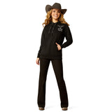 Ariat Womens Steer Stitch Hoodie - Black