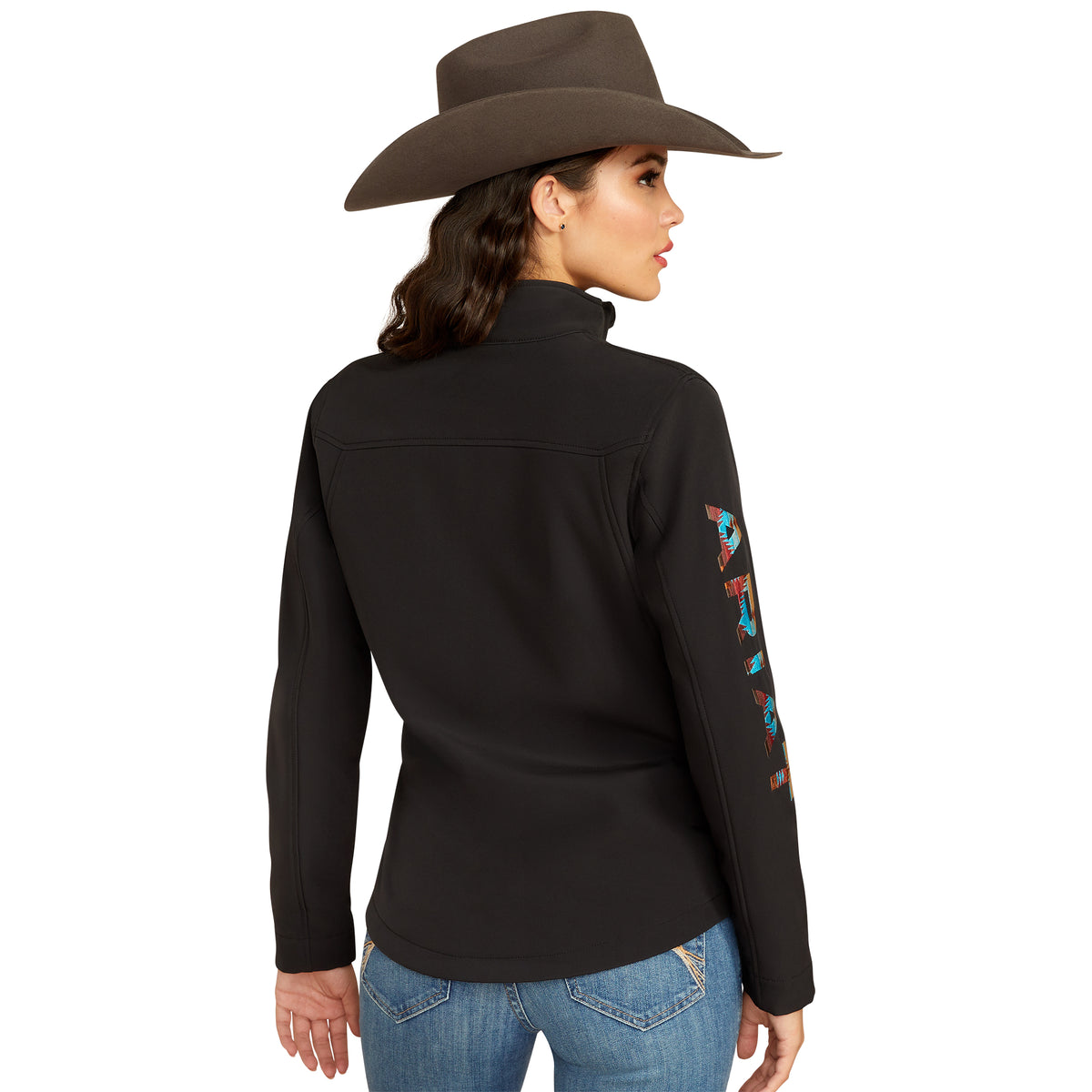 Ariat Womens New Team Softshell Jacket - Black/Serrano