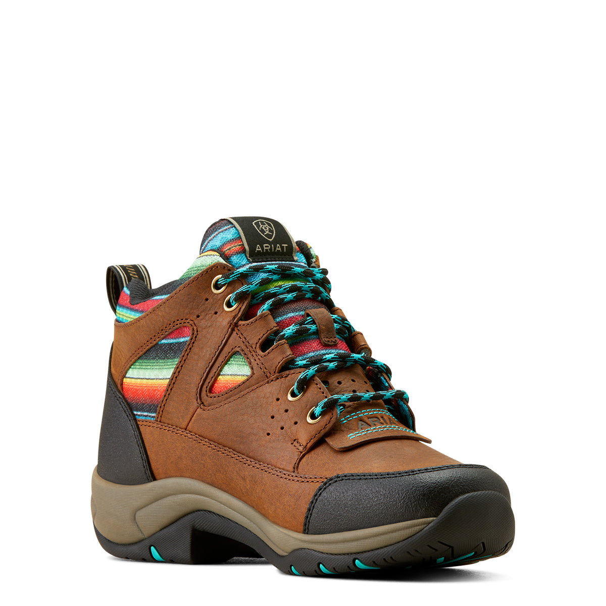 Ariat Womens Terrain Venttek 360 - Arizona Brown/Turquoise Serape