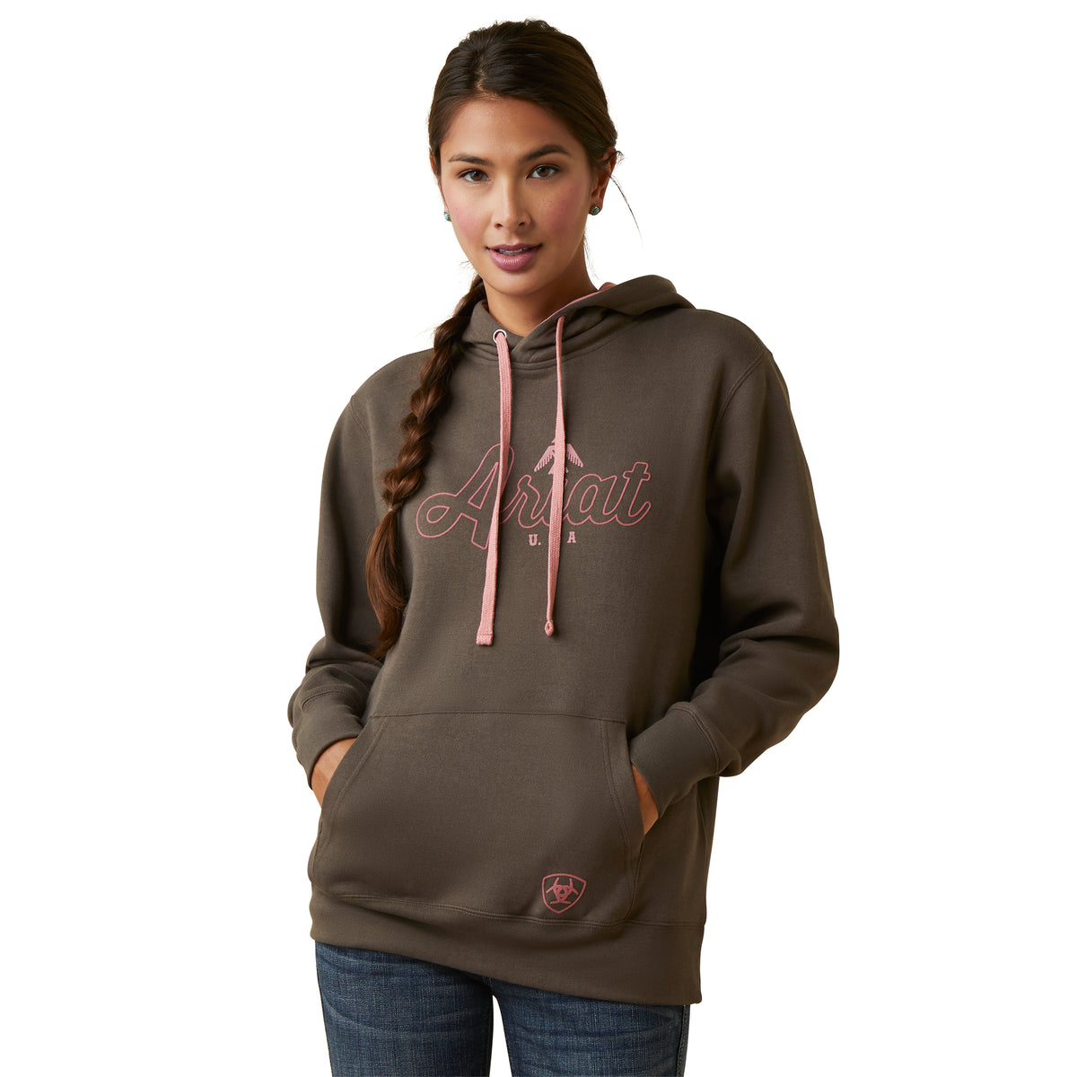 Ariat Womens Real Thunderbird Hood - Banyard Bark