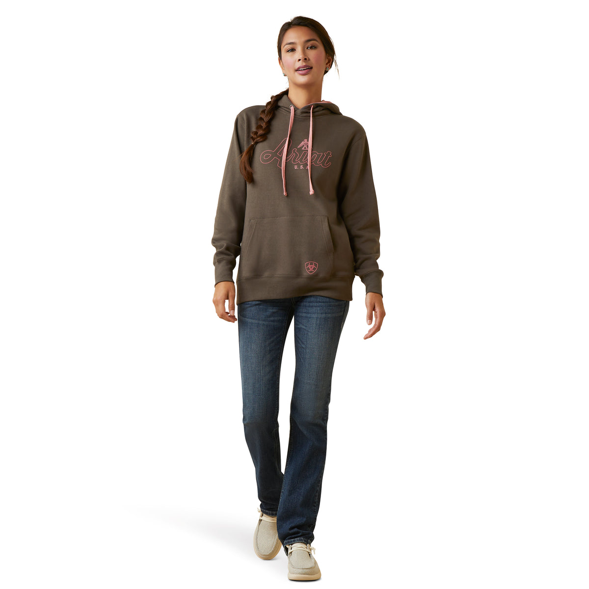 Ariat Womens Real Thunderbird Hood - Banyard Bark