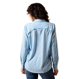 Ariat Womens Venttek Shirt - Blissful Blue/Rattan Stripe