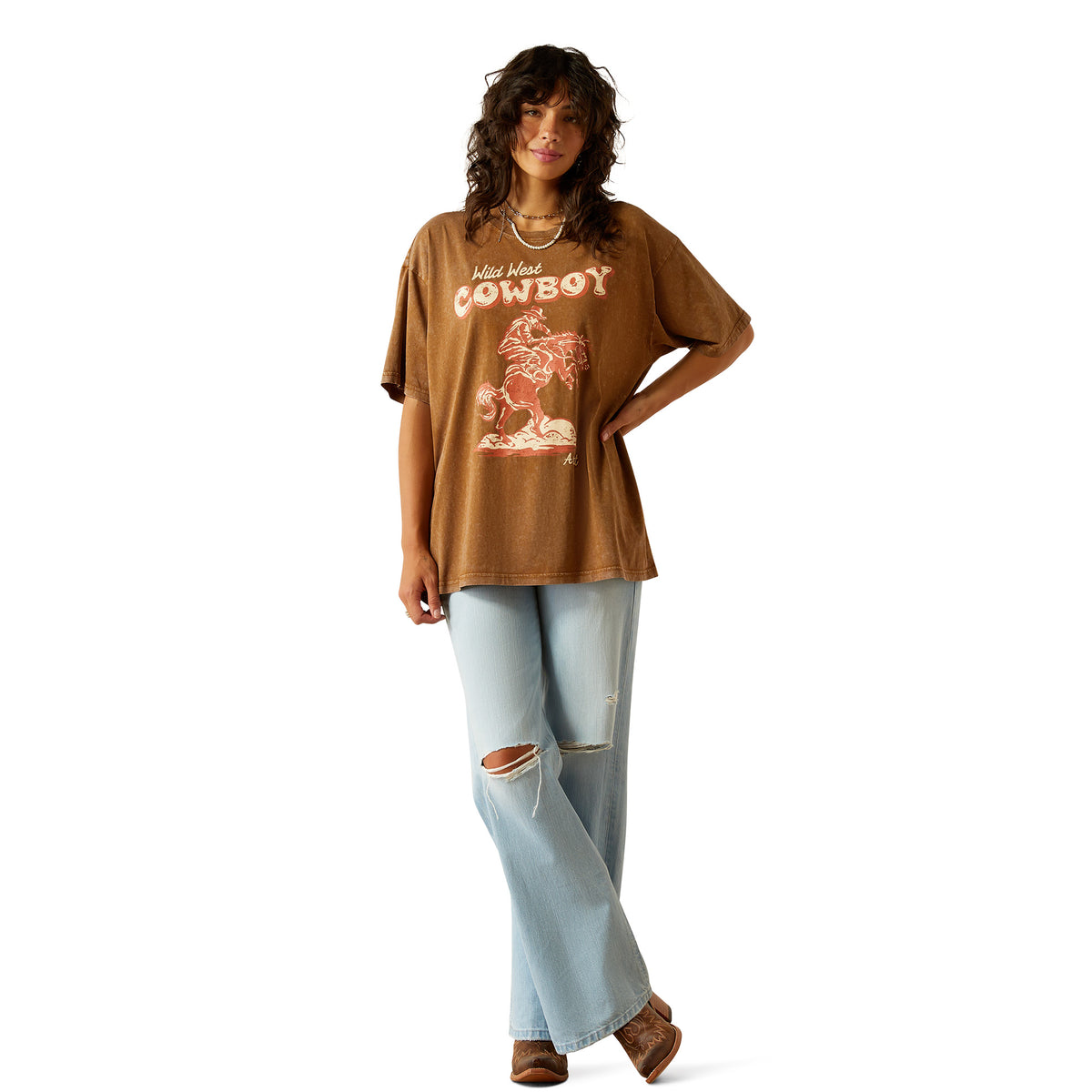 Ariat Womens Wild Tee - Toffee