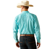 Ariat Mens Wrinkle Free Stanley Shirt - Peacock Blue