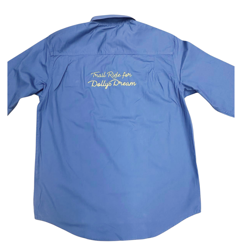 ATHRA Supporting Dollys Dream Mens Shirt - Blue