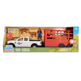 Big Country Toys 18pb Truck and Cattle Trailer Playset