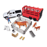 Big Country Toys 18pb Truck and Cattle Trailer Playset