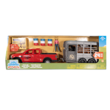 Big Country Toys 24pc Truck and Horse Trailer Playset
